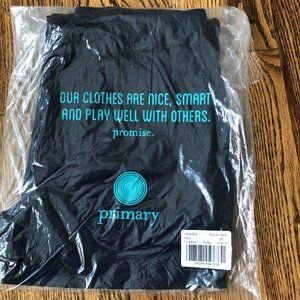 Primary Kids unisex chino pants elastic 8 Navy